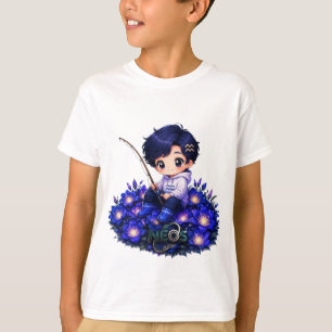 Camiseta Neos Kawaii Zodíaco Aquário