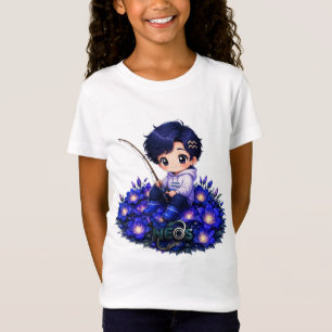Camiseta Neos Kawaii Zodíaco Aquário