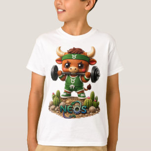 Camiseta Neos Zodíaco Kawaii Touro