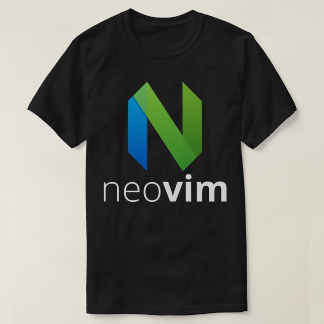 Camiseta neovim neovim text editor vim fork (Frente do Design)