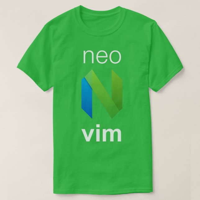 Camiseta neovim neovim text editor vim fork 1 (Frente do Design)