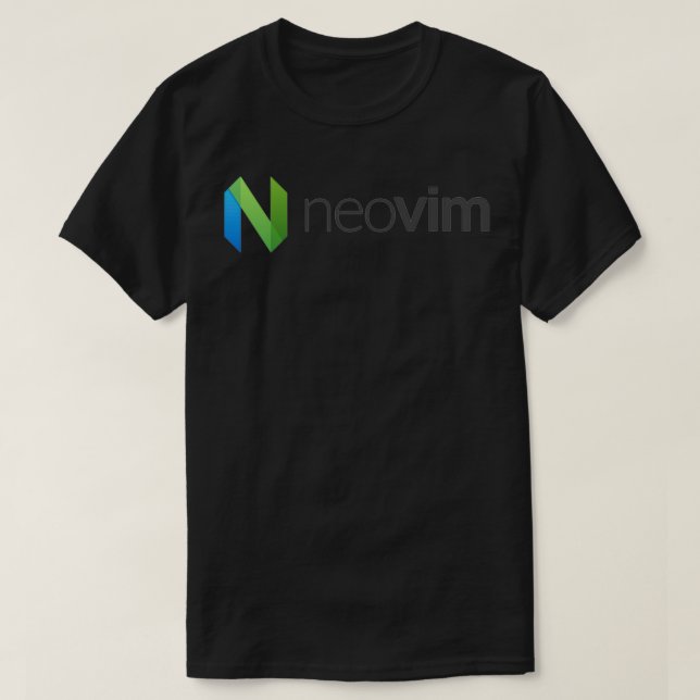 Camiseta Neovim Text Editor Logo (Frente do Design)