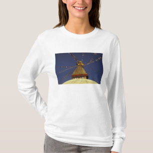 Camiseta Nepal, Catmandu. Sob bandeiras de oração, vigilant