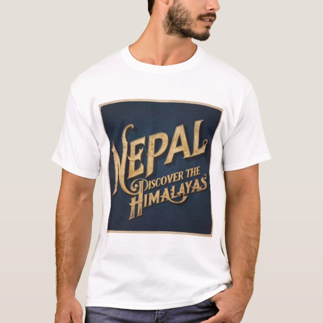 CAMISETA NEPAL DESCOBRIR OS HIMALÁYAS (Frente)