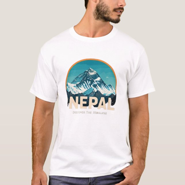 CAMISETA NEPAL DESCUBRA OS HIMALAIAS (Frente)