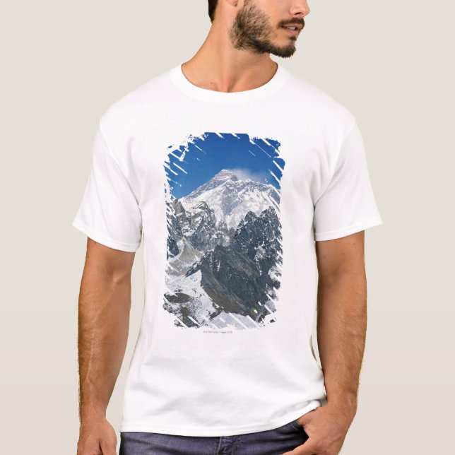 Camiseta Nepal, Himalayas, vista de Mt Everest de Gokyo (Frente)