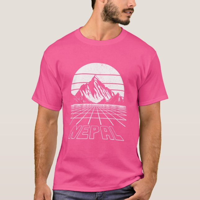Camiseta Nepal monta Himalaya Monte Everest Nepali Souv (Frente)