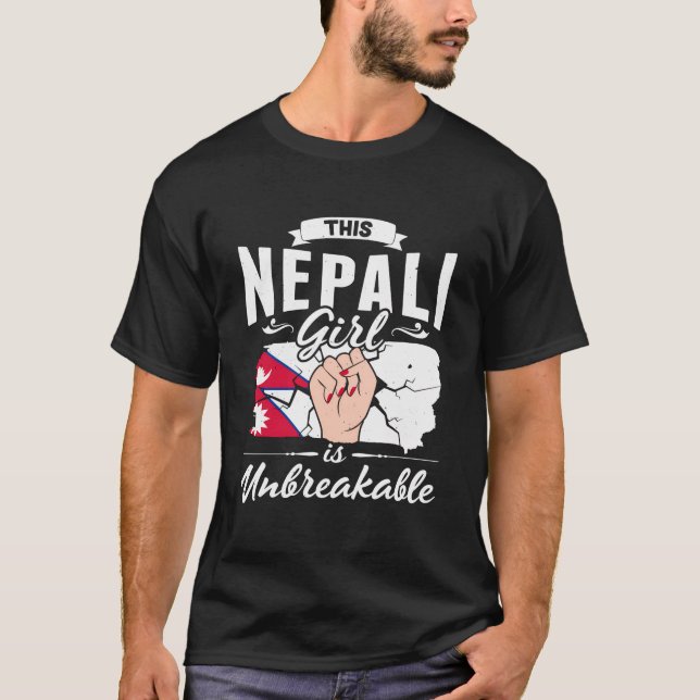 Camiseta Nepal nepalês retrata patrimônio nepalês orgulhoso (Frente)