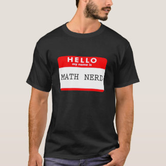 Camiseta Nerd da matemática