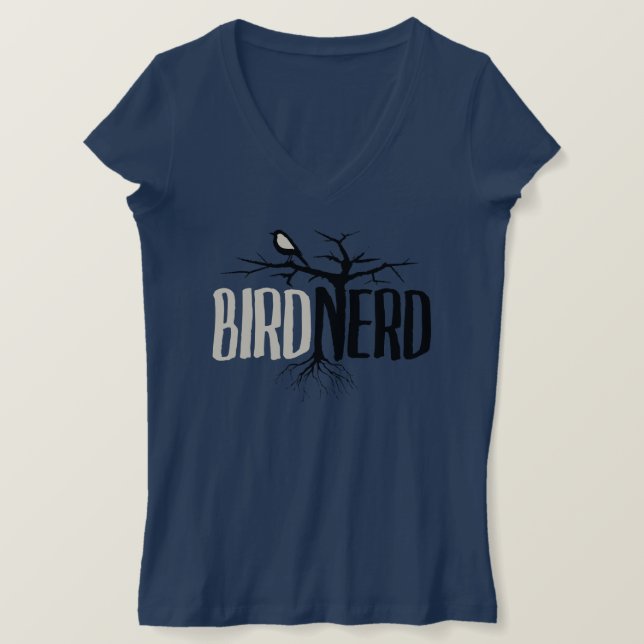 Camiseta Nerd de aves (Frente do Design)