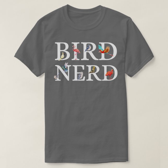 Camiseta Nerd de aves diafragma 2 (Frente do Design)