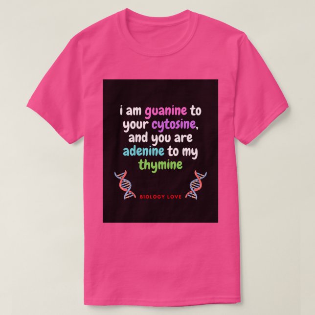 Camiseta nerd de biologia (Frente do Design)