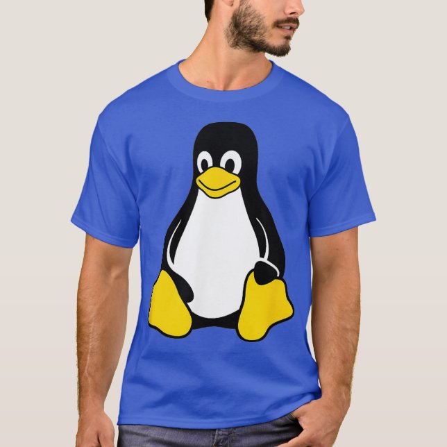 Camiseta Nerd de código aberto Linu Tu Penguin (Frente)