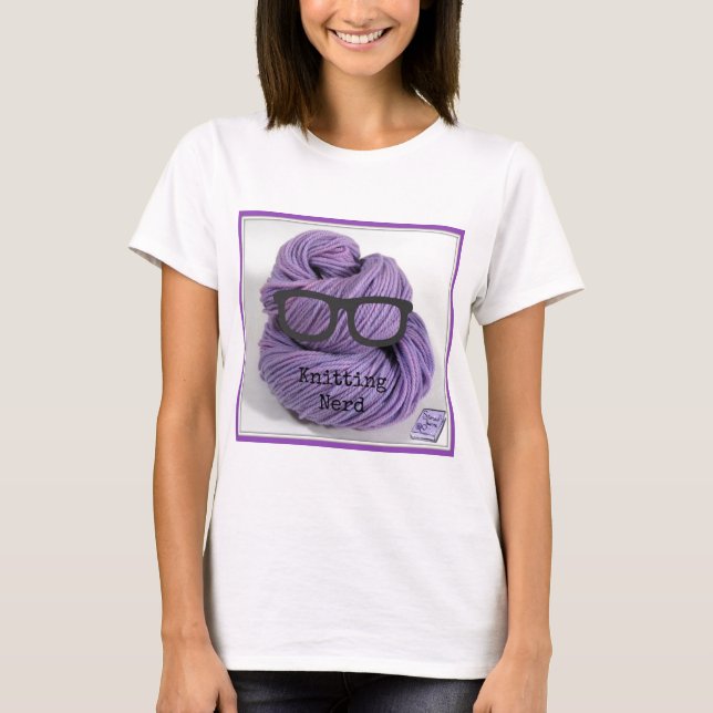Camiseta Nerd de confecção de malhas (Frente)