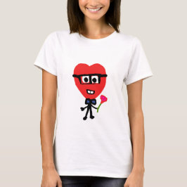 Camiseta nerd de corazon