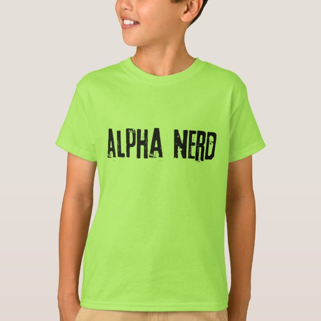 Camiseta NERD de diversão ALPHA (Frente)