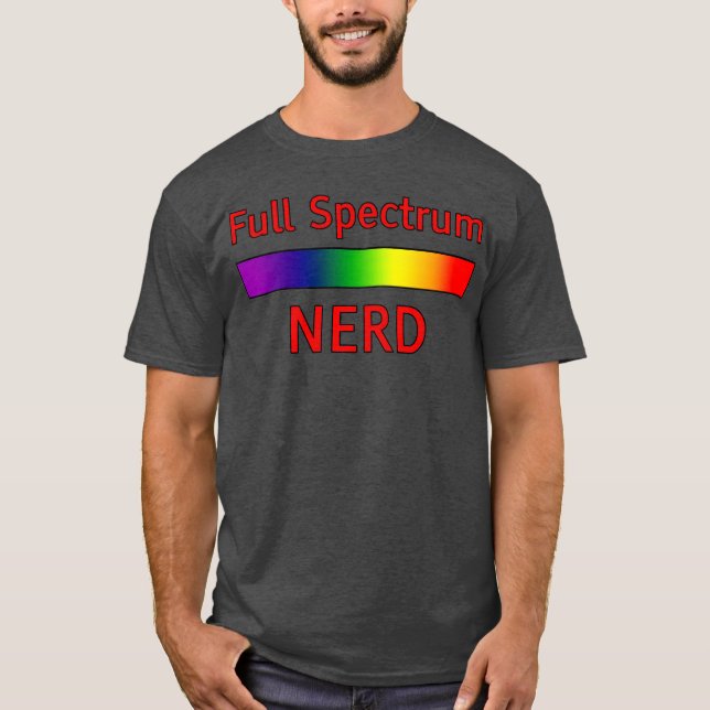Camiseta Nerd de Espectro de cheio engraçado (Frente)
