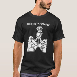 Camiseta Nerd de Física de Eletricidade Explicada