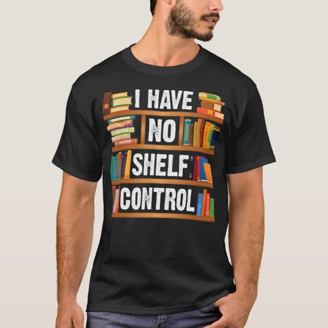 Camiseta Nerd De Livro Lendo Não Tenho Conto De Prateleira (Frente)