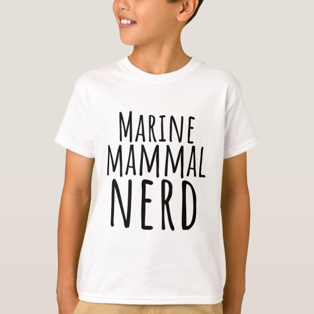 Camiseta Nerd de Mamíferos Marinhos (Frente)
