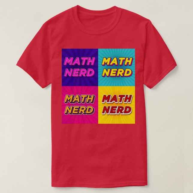 Camiseta Nerd de matemática (Frente do Design)