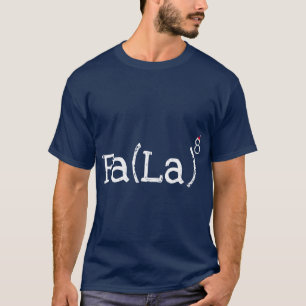 Camiseta Nerd de Matemática Natal Fa la la la expoente