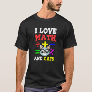 Camiseta Nerd De Matemática, Professor Gato Lover I Adoro M