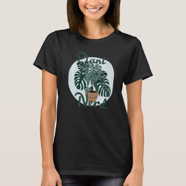 Camiseta Nerd de Planta Monstera 1 (Frente)