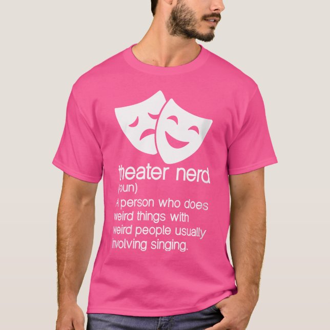 Camiseta Nerd de Teatro de Mulheres Novo Palco de Ópera Mus (Frente)