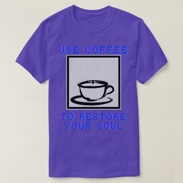 Camiseta Nerd de videogame com raiva AVGN Use café para res (Frente do Design)