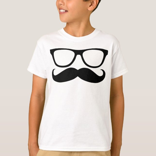 Camiseta Nerd do bigode (Frente)