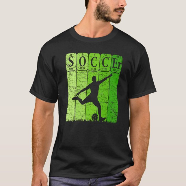 Camiseta Nerd do jogador de futebol Elementos de Mesa Perió (Frente)