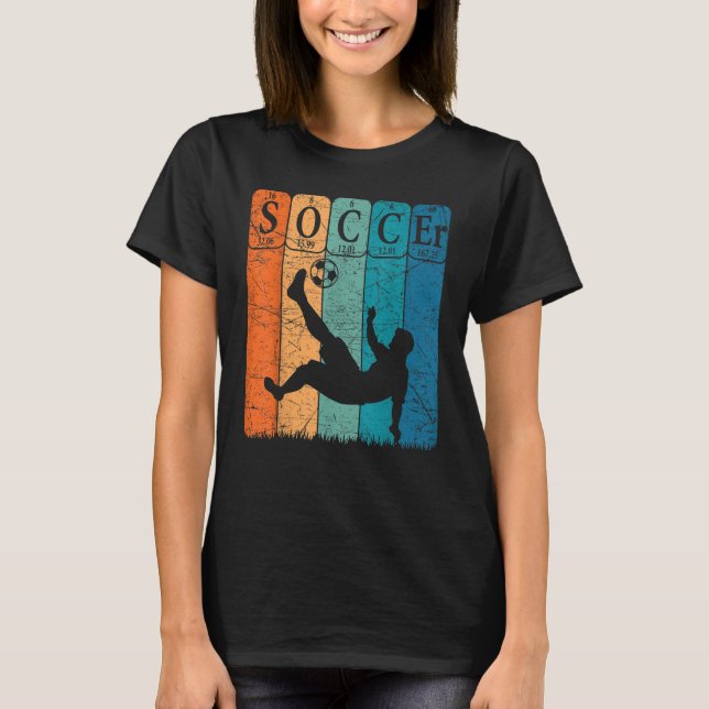 Camiseta Nerd do jogador de futebol Elementos de Mesa Perió (Frente)