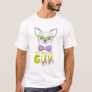 Camiseta Nerd Engraçado Chihuahua Hipster-pãozinho Damas Ca