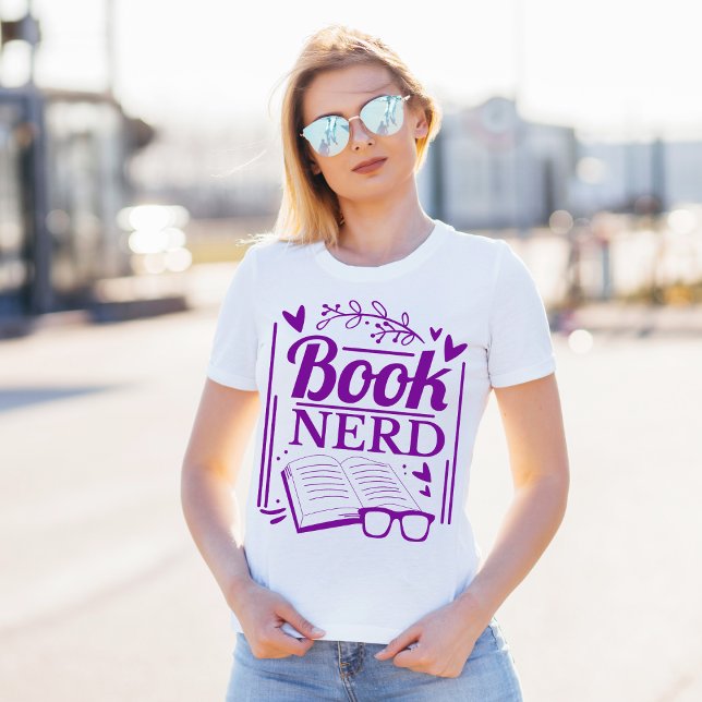 Camiseta Nerd Engraçado do Livro (Criador carregado)