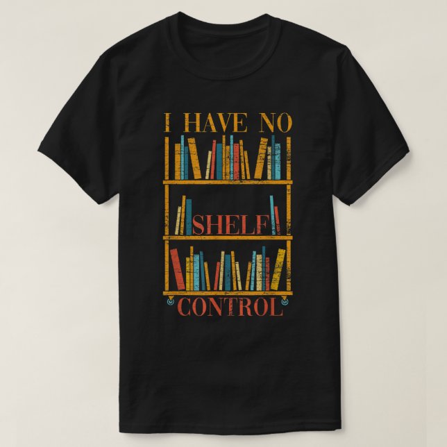 Camiseta Nerd Engraçado Não Tenho Biblioteca de Controle de (Frente do Design)