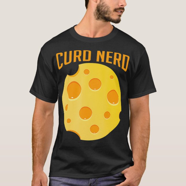 Camiseta Nerd Engraçado Queijo Engraçado Queijo Lover mozar (Frente)
