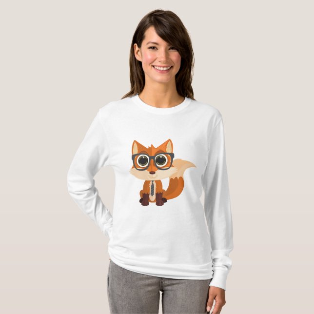 Camiseta Nerd Fox (Frente Completa)