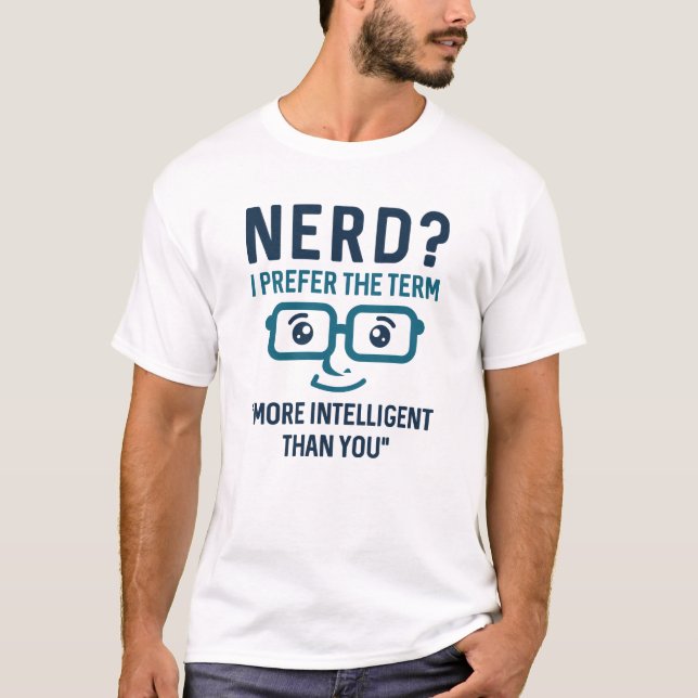 Camiseta Nerd inteligente (Frente)