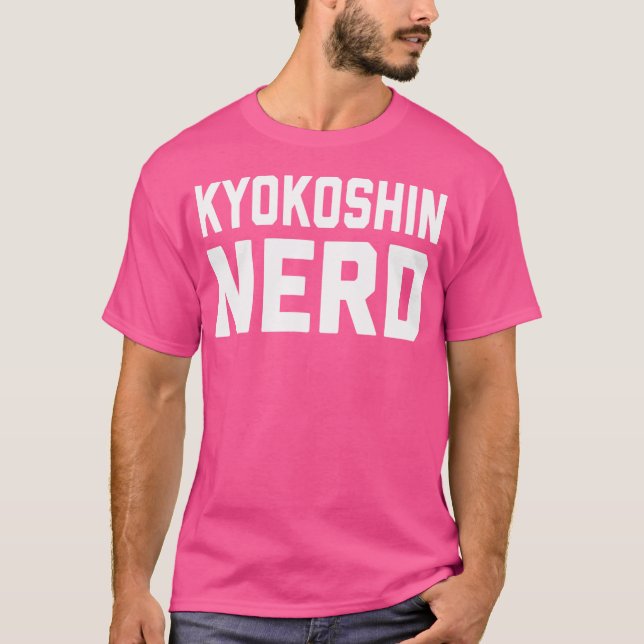Camiseta Nerd Kyokushin. Engraçado Arte Marcial Japonesa Ka (Frente)