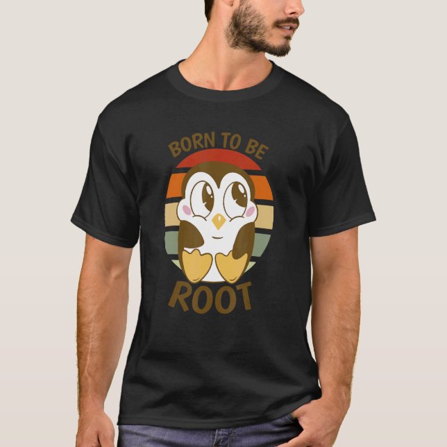 Camiseta Nerd Linux Programando Debugging Cute Penguin Retr (Frente)