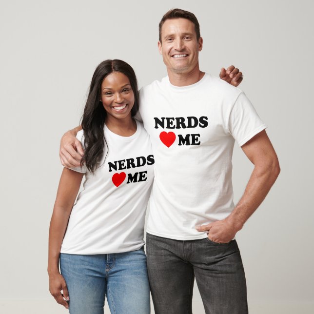 Camiseta Nerd Me Adoram T-Shirt (Unissex)