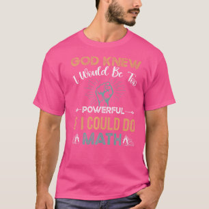 Camiseta Nerd poderoso de matemática Círculos de álgebra do