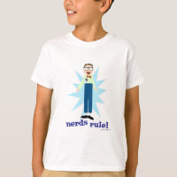 Nerd Regra Goofy Geeky Dork Personagem de desenho