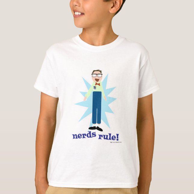 Camiseta Nerd Regra Goofy Geeky Dork Personagem de desenho  (Frente)
