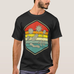 Camiseta Nerd Retro-Science Gift Microbiology Bacteria Biol
