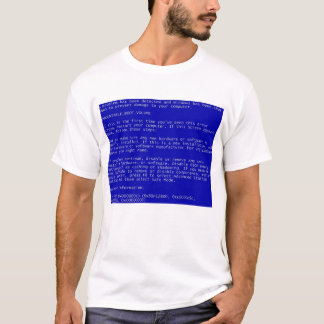 Camiseta Nerd Windows Blue Screen of Death Error (EN)