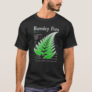 Camiseta Nerdy Barnsley Fern Fractal Natureza Teoria do Cao