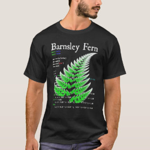 Camiseta Nerdy Barnsley Fern Fractal Natureza Teoria do Cao