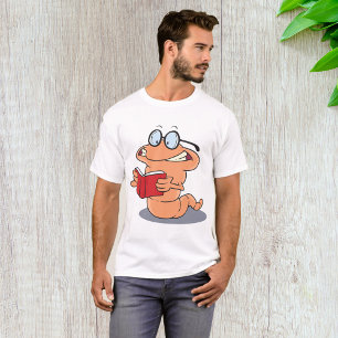 Camiseta Nerdy Bookworm Lendo Um Livro